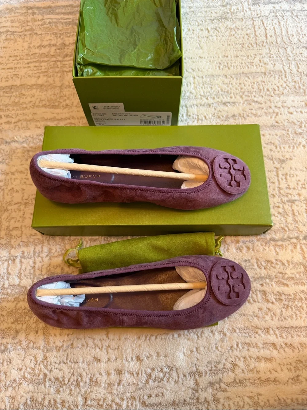 Tory Burch Reva Travel Ballet Flats